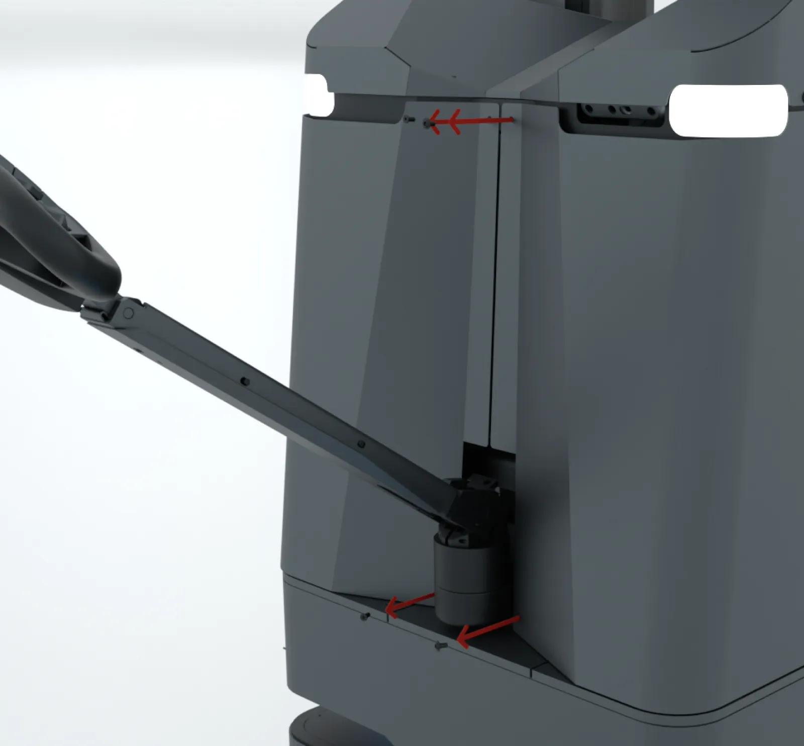 Click to view full size The screws on the front covers being removed.