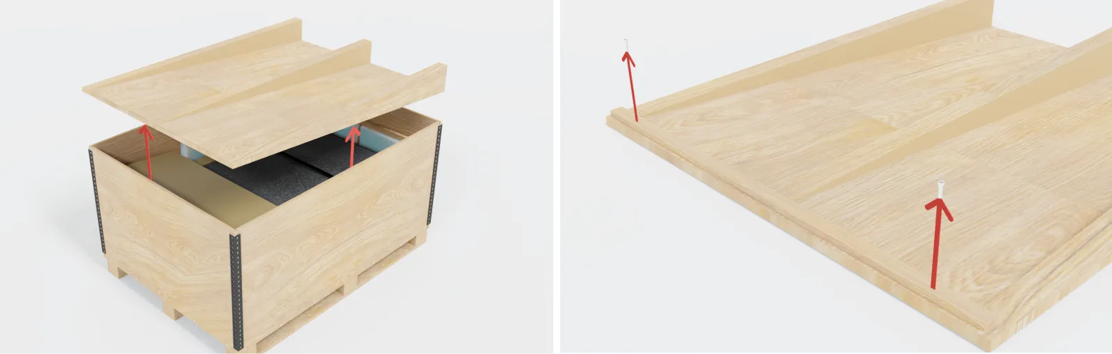 Click to view full size The lid is removed from the box